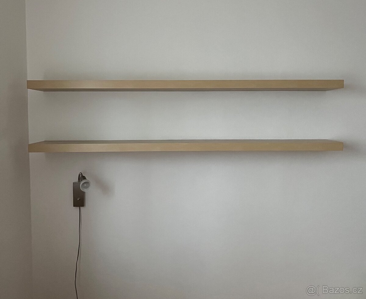 2x nástěnná police LACK IKEA