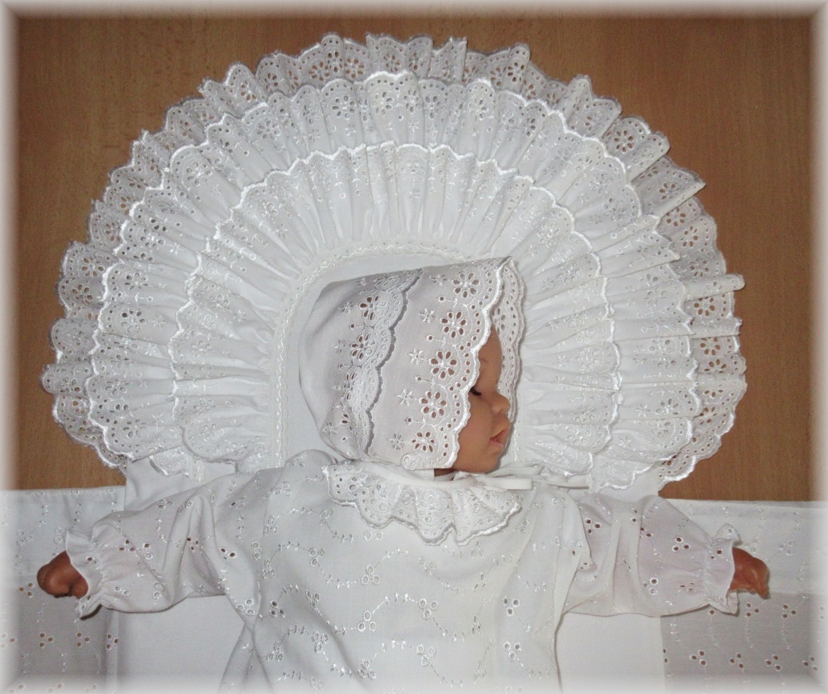 zavinovačka, košilka, čepička, madeira krajka