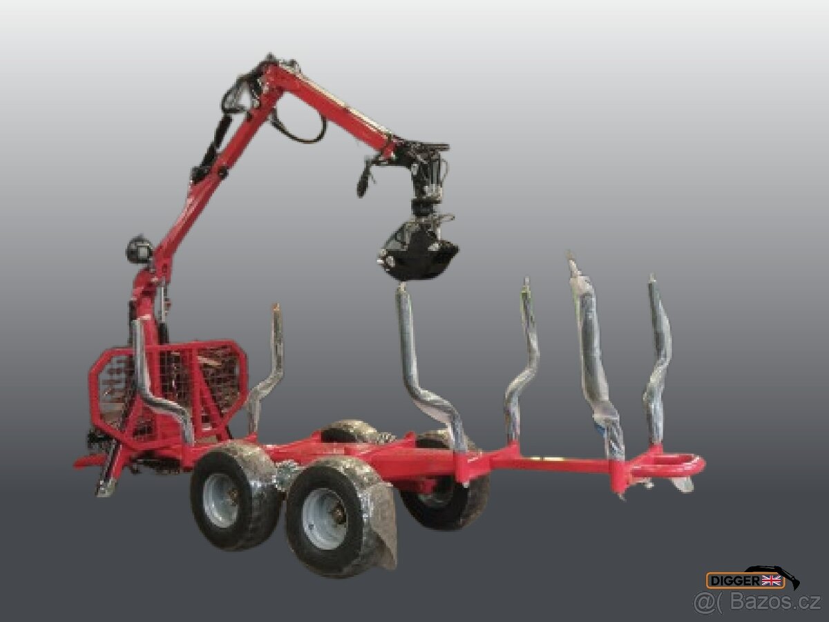 Vyvážečka dřeva Digger HRW-4 4WD PROFI vlek prodloužená