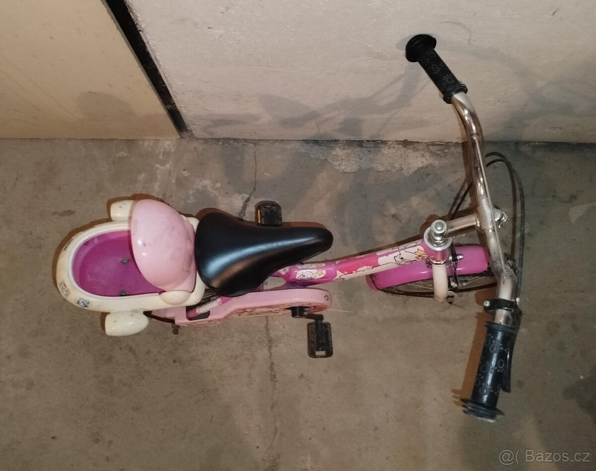 Dětská kola vel. 12" a 16" a dětská sedačka na kolo