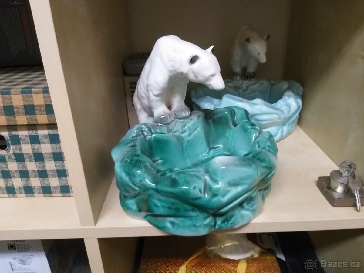 Popelník s medvědem cukřenka