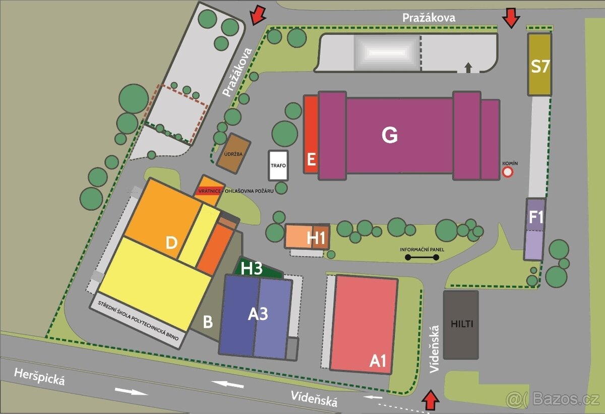 Komerční objekt v areálu ALFA, Pražákova 51, Brno