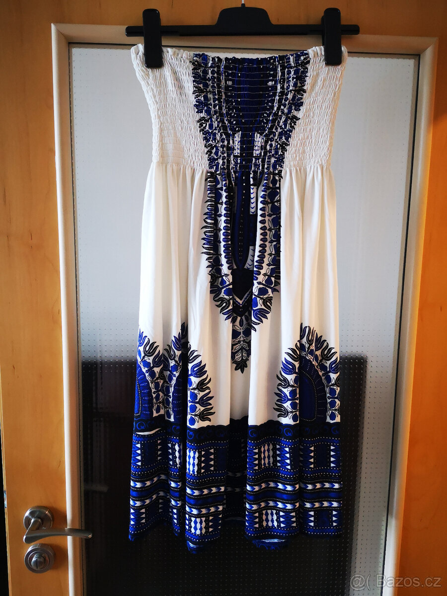 Šaty bez ramínek vel. M - L