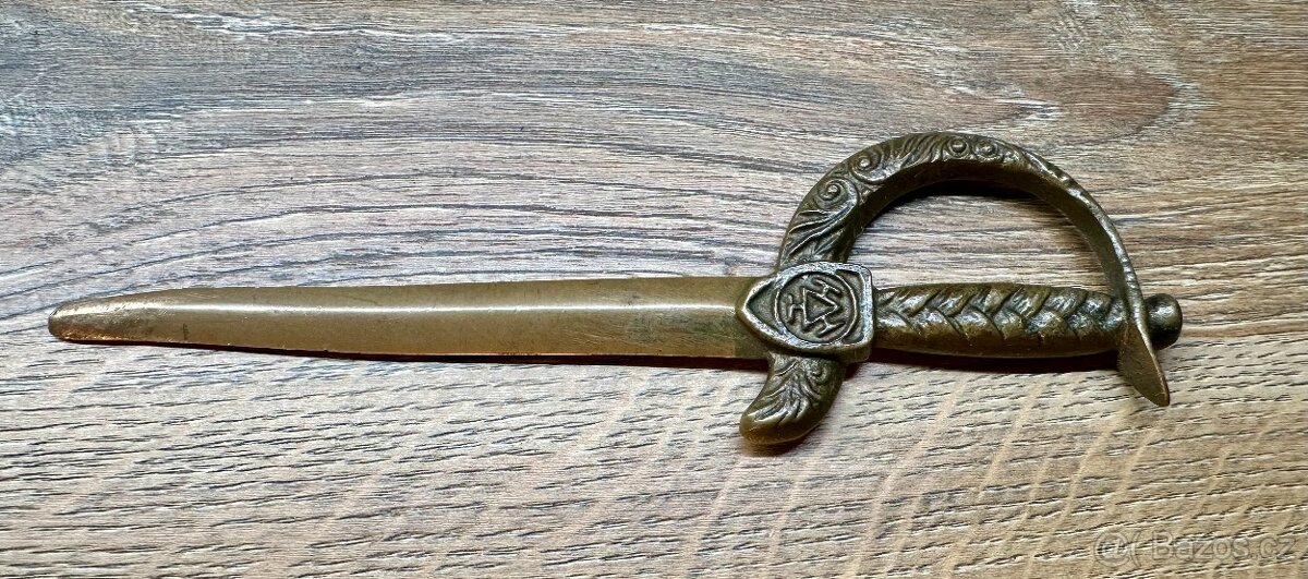 Starý otvírač dopisů perořízek Třinec KOV