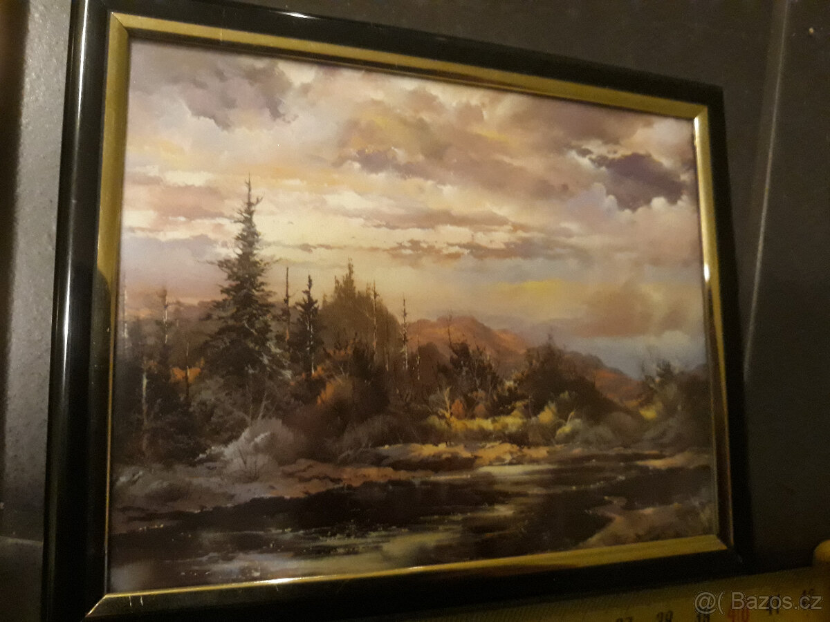 Obrázky krajinky, 3ks, miniatury