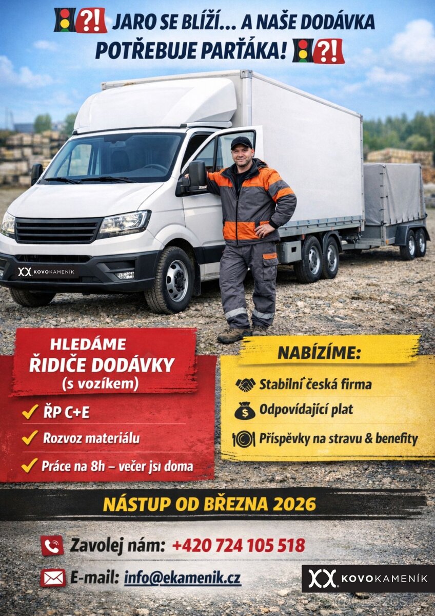 Řidič dodávky C+E