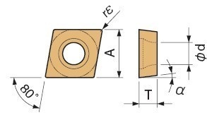 Soustružnická VBD CPMH090304HQ CA6015