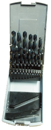 Set 25 HSS broušených vrtáků