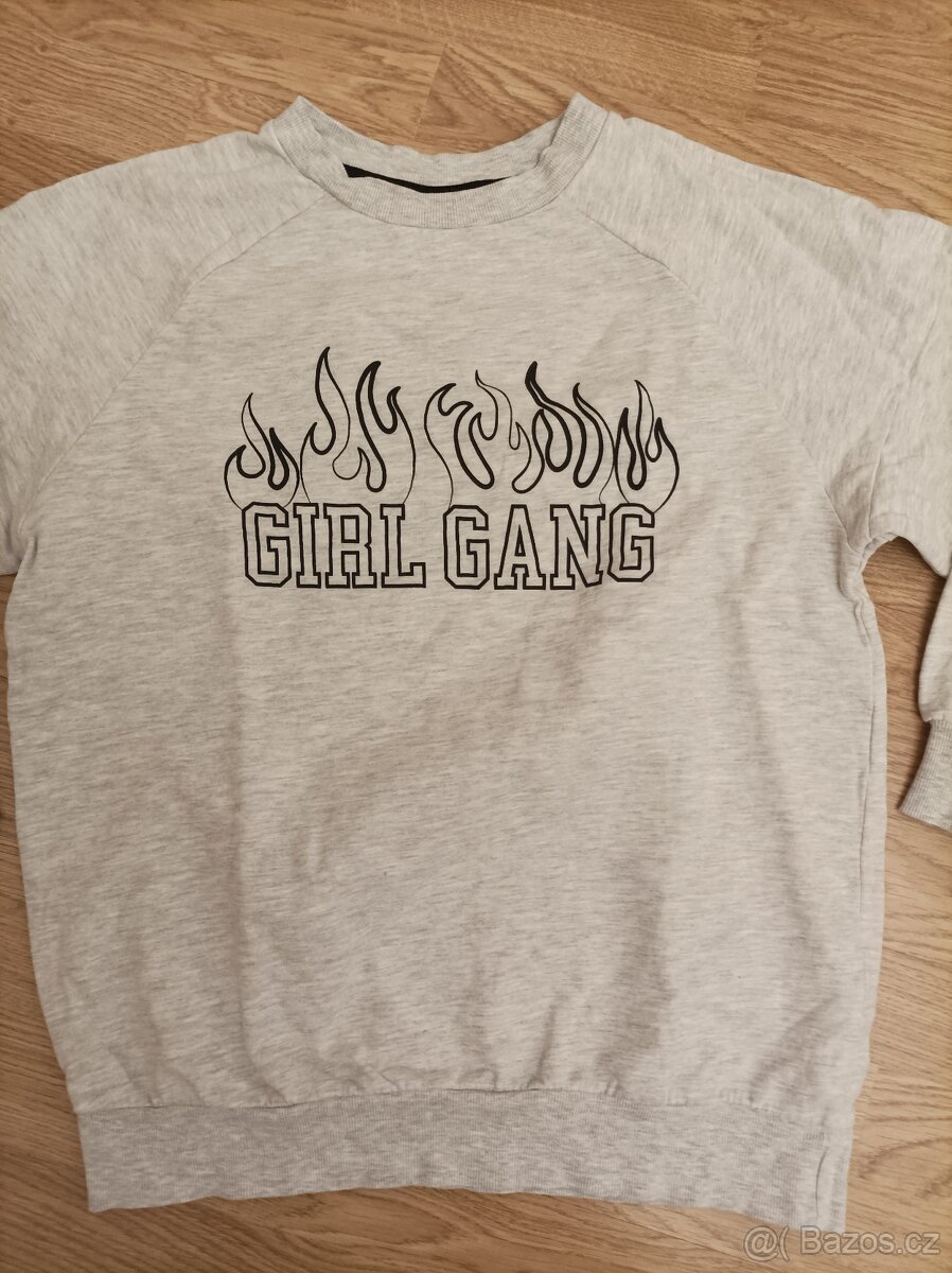 Dívčí šedá mikina PEPCO vel.170