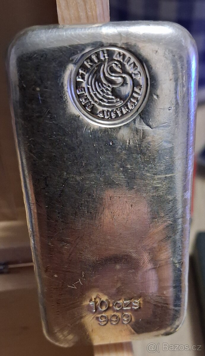 Stříbrný investiční slitek