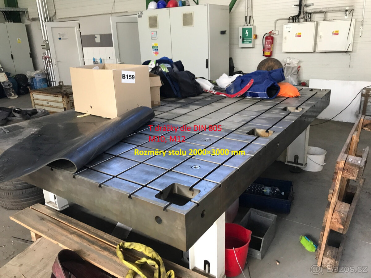 Montážní zámečnická deska 3000x2000mm robusní konstrukce