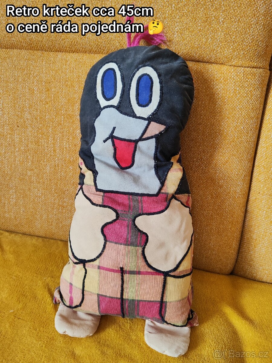 Retro hračky Krteček a Mončičák