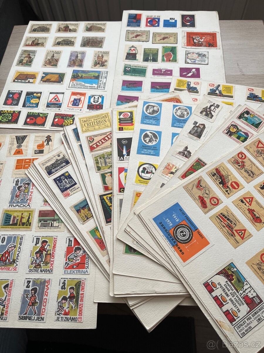 Staré zápalkové nálepky
