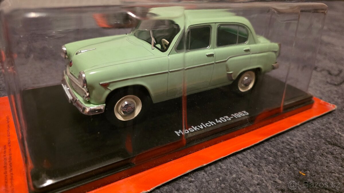 Modely aut - 1:24 / Škoda / Lada / Moskvich