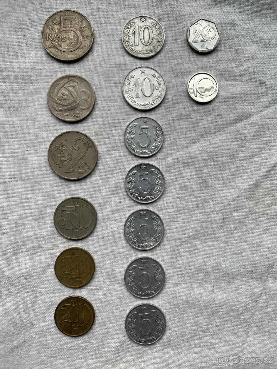Prodám tyto mince - Česká republika
