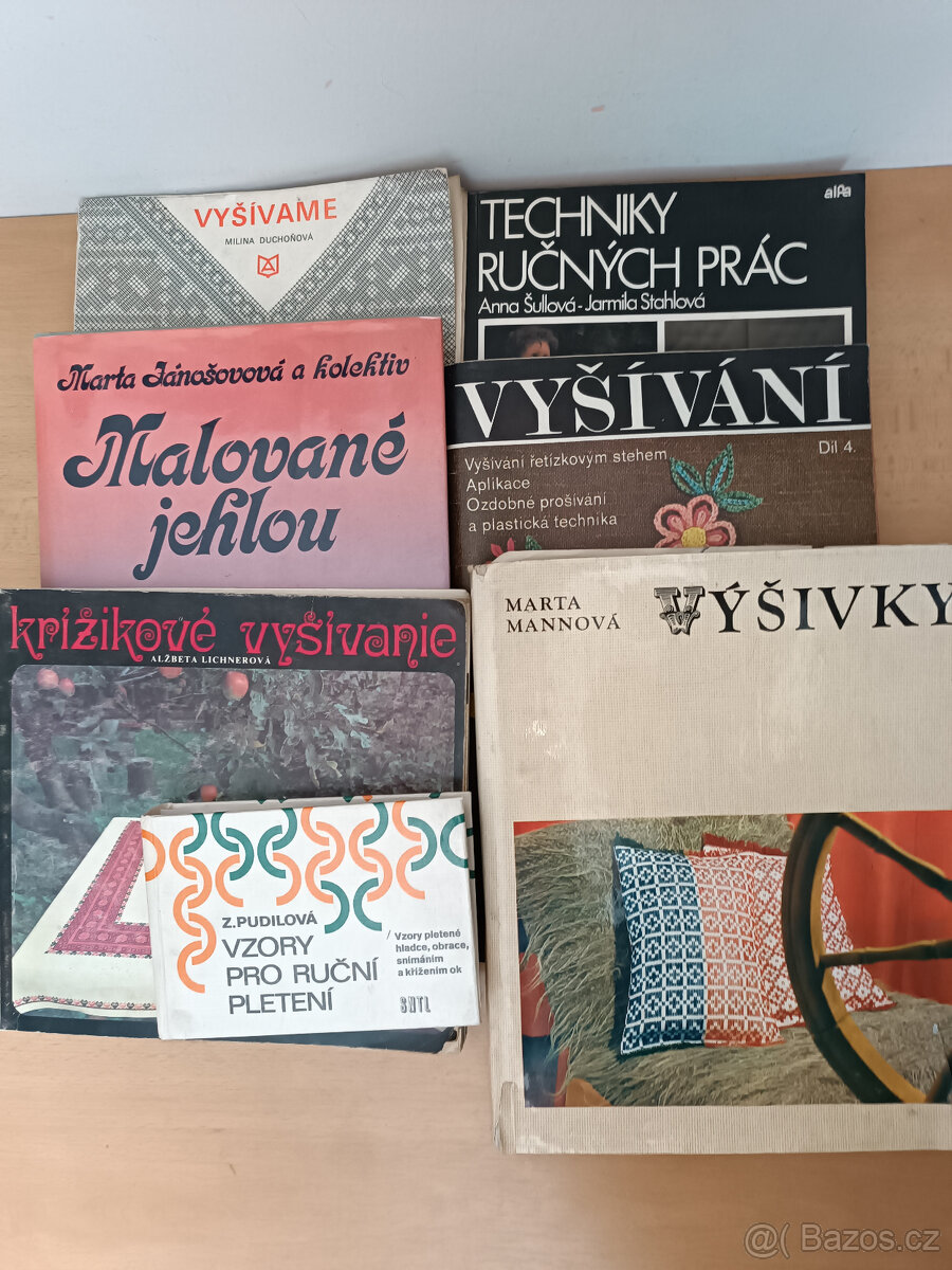 vyšívání - knihy