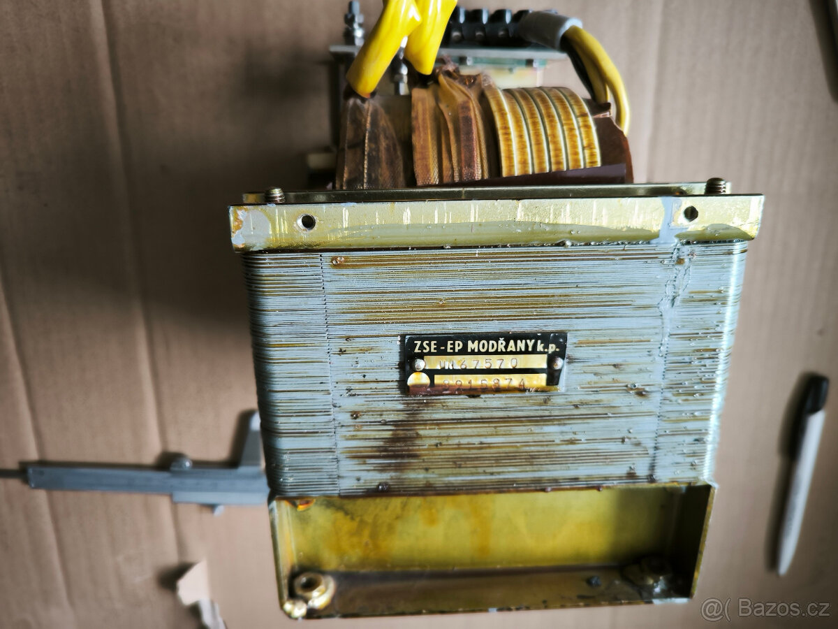 Transformator 230V / 65 V výroba ZSE Modřany