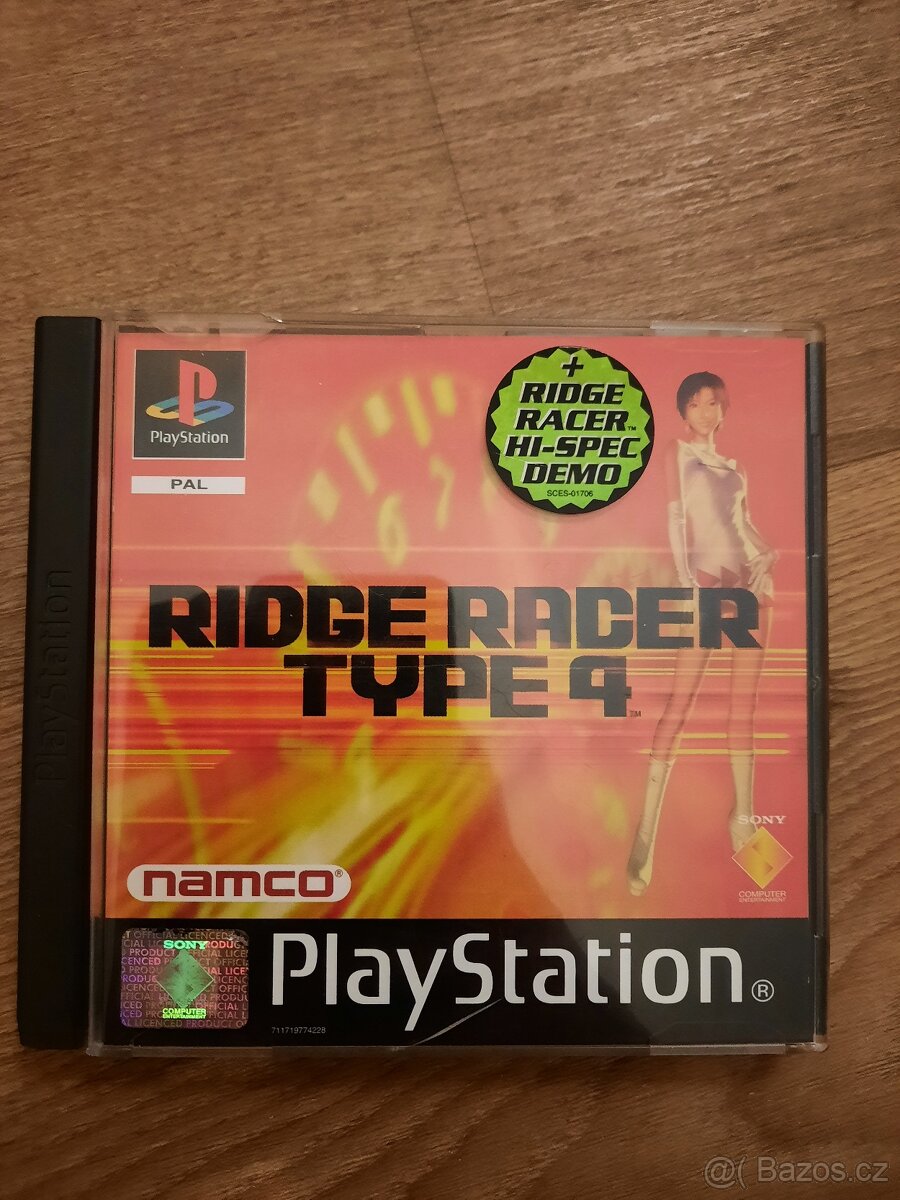 Ridge Racer Type 4 + High Spec Demo PAL PLAYSTATION 1 PS ONE