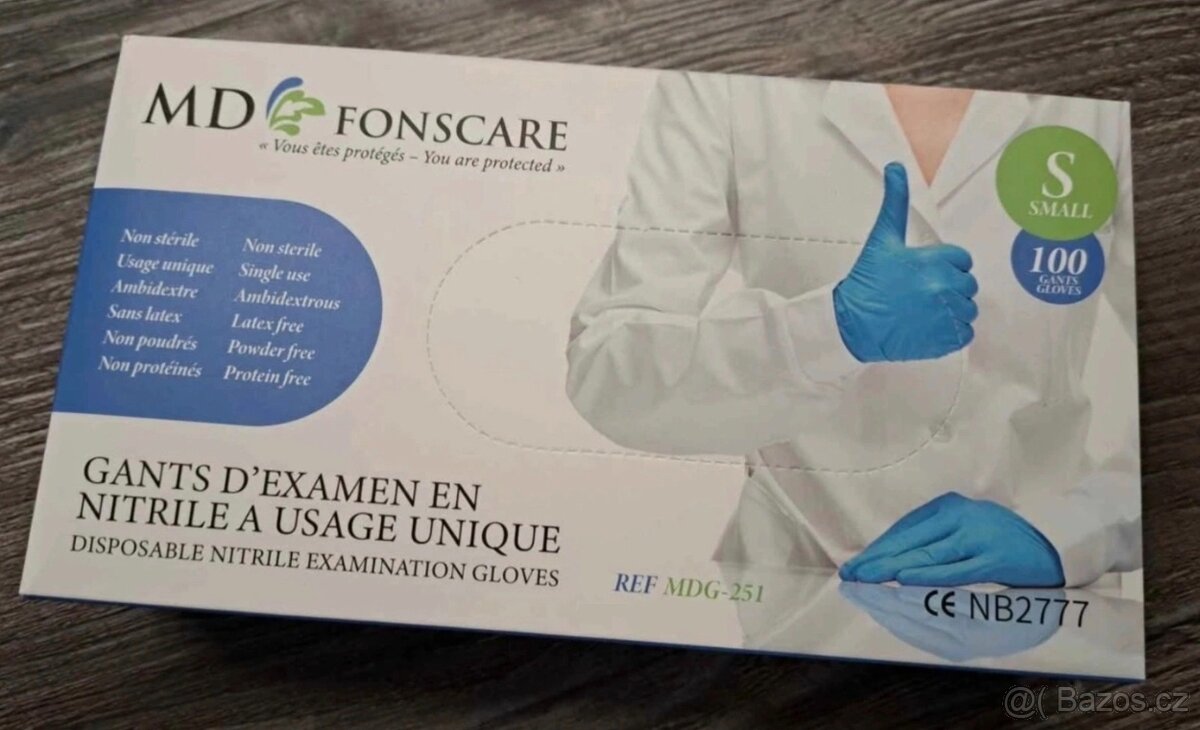 Gumové rukavice jednorázové