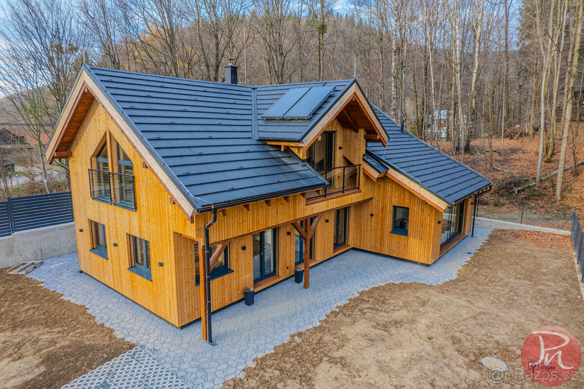 Moderní novostavba s wellness v srdci Beskyd