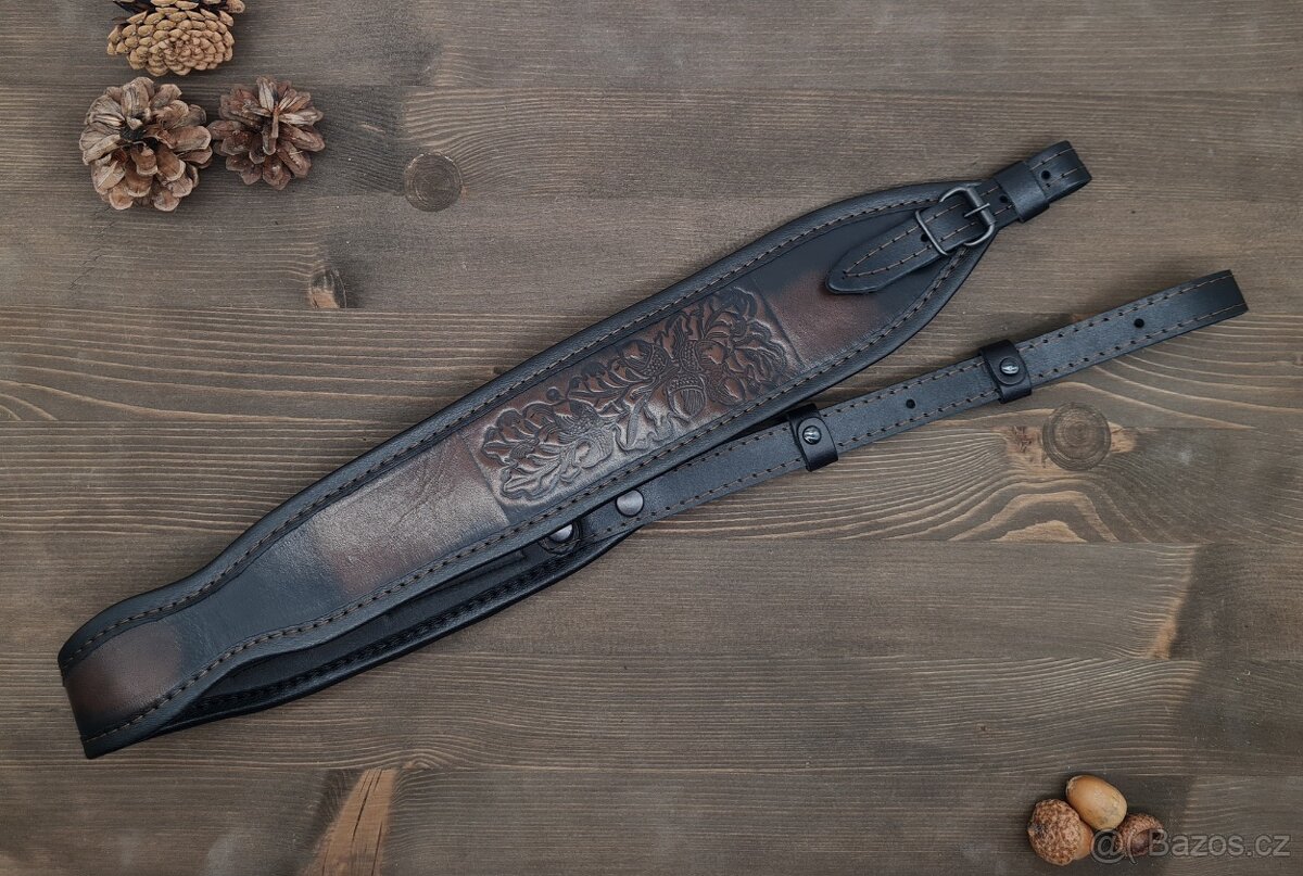 Řemen pro dlouhou zbraň (brokovnice / kulovnice) – broušený