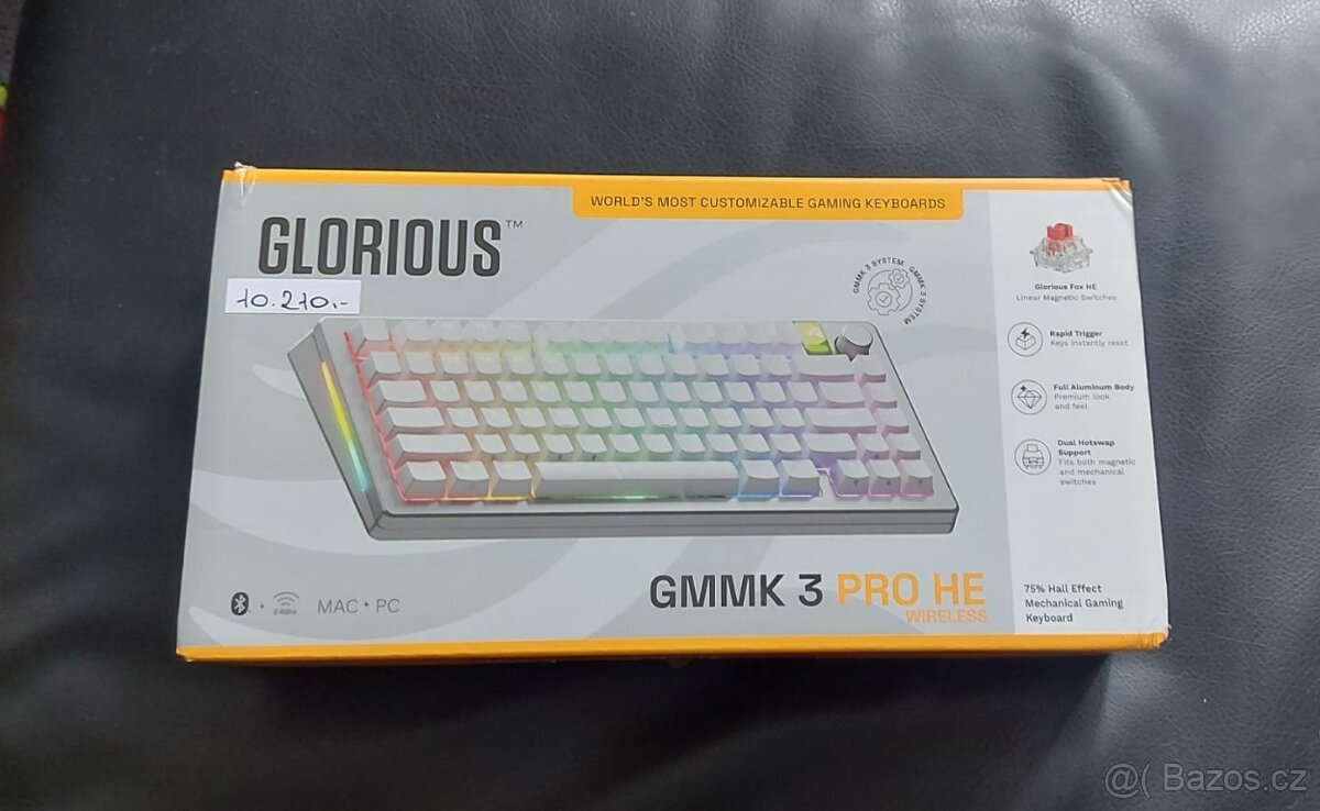 Bezdrátová klávesnice Glorious Gaming GMMK 3 PRO HE