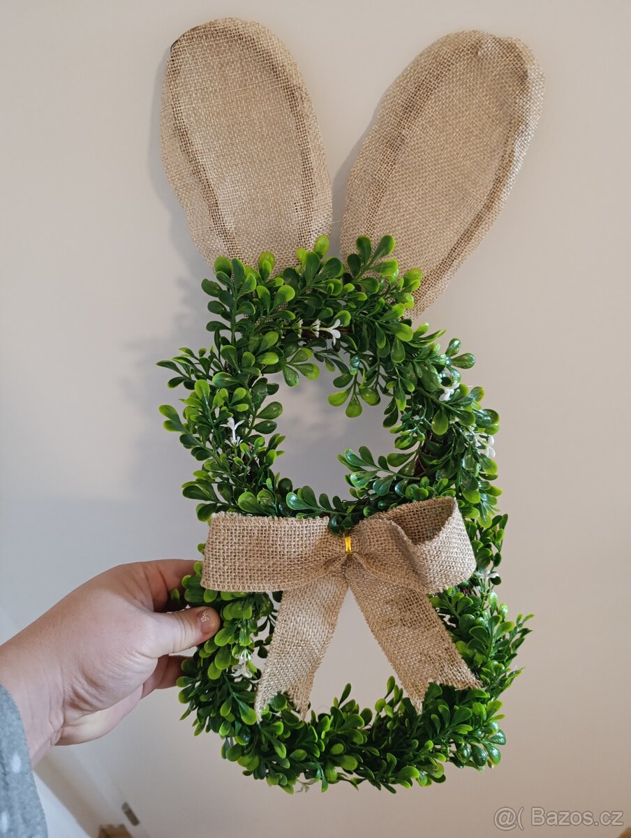 Velikonoční věnec Zajíc, výška 50cm