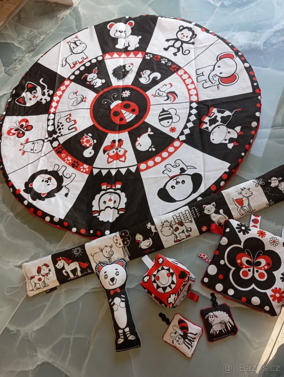 kruhová deka s beruškou veliká 90cm