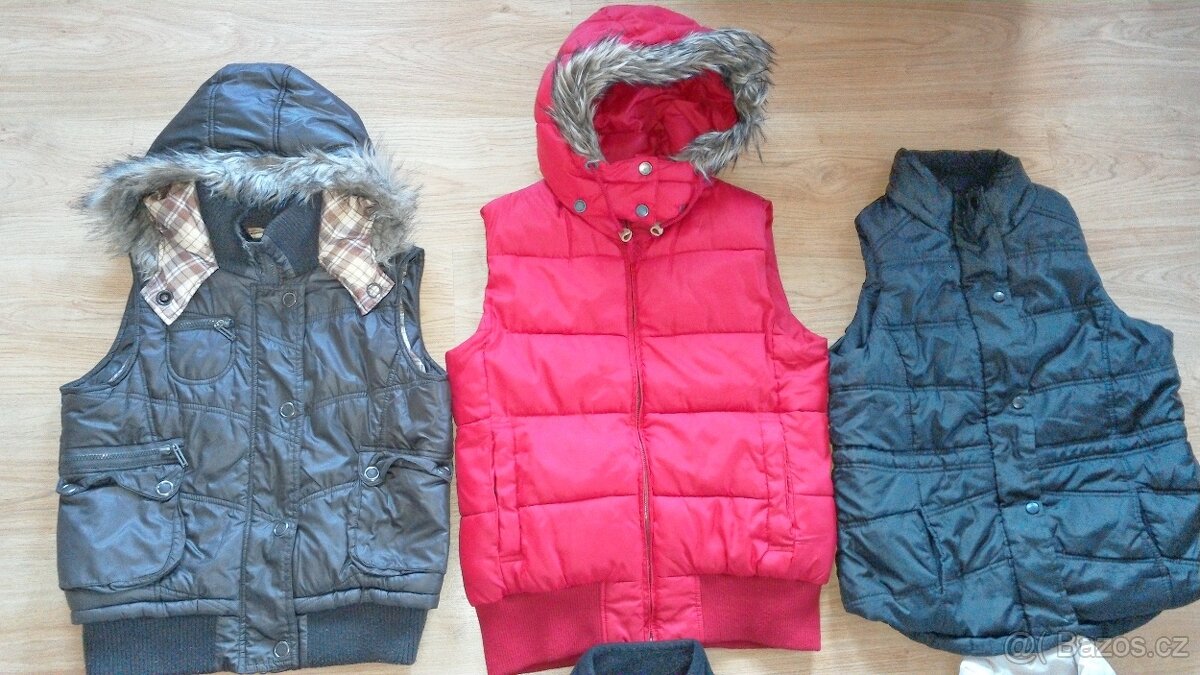 Dámské,dívčí vesty od vel.146-38(M)