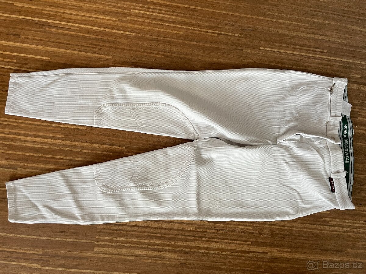 jezdecké kalhoty bílé Horka, vel. S