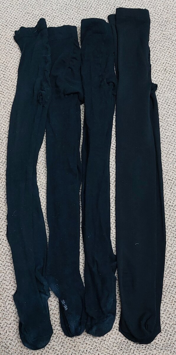 Dívčí černé punčochy Termo 152/158/164