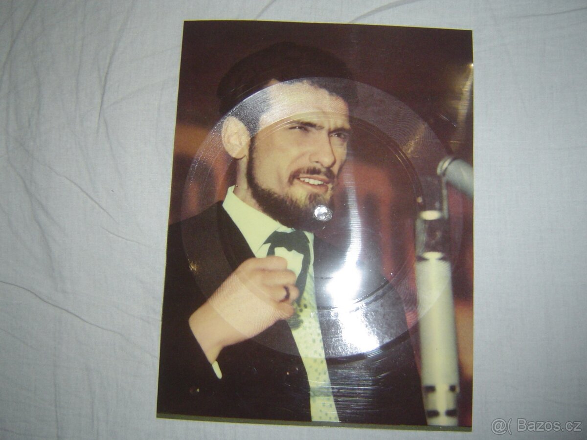 Retro gramofonová papírová deska pro sběratele-W. Matuška