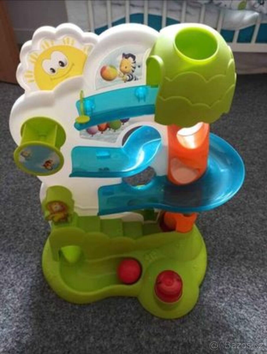 Prodám kuličkovou dráhu vč. 3 kuliček (vystřelovací, hraje)