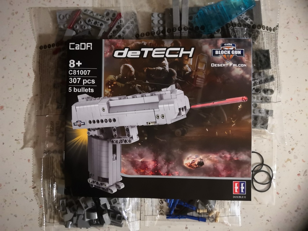 Stavebnice Pistole, kompatibilní s LEGO