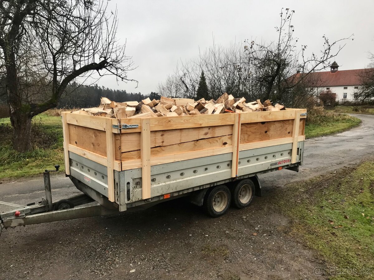 Palivové dřevo souše - 5 prms vč. dopravy