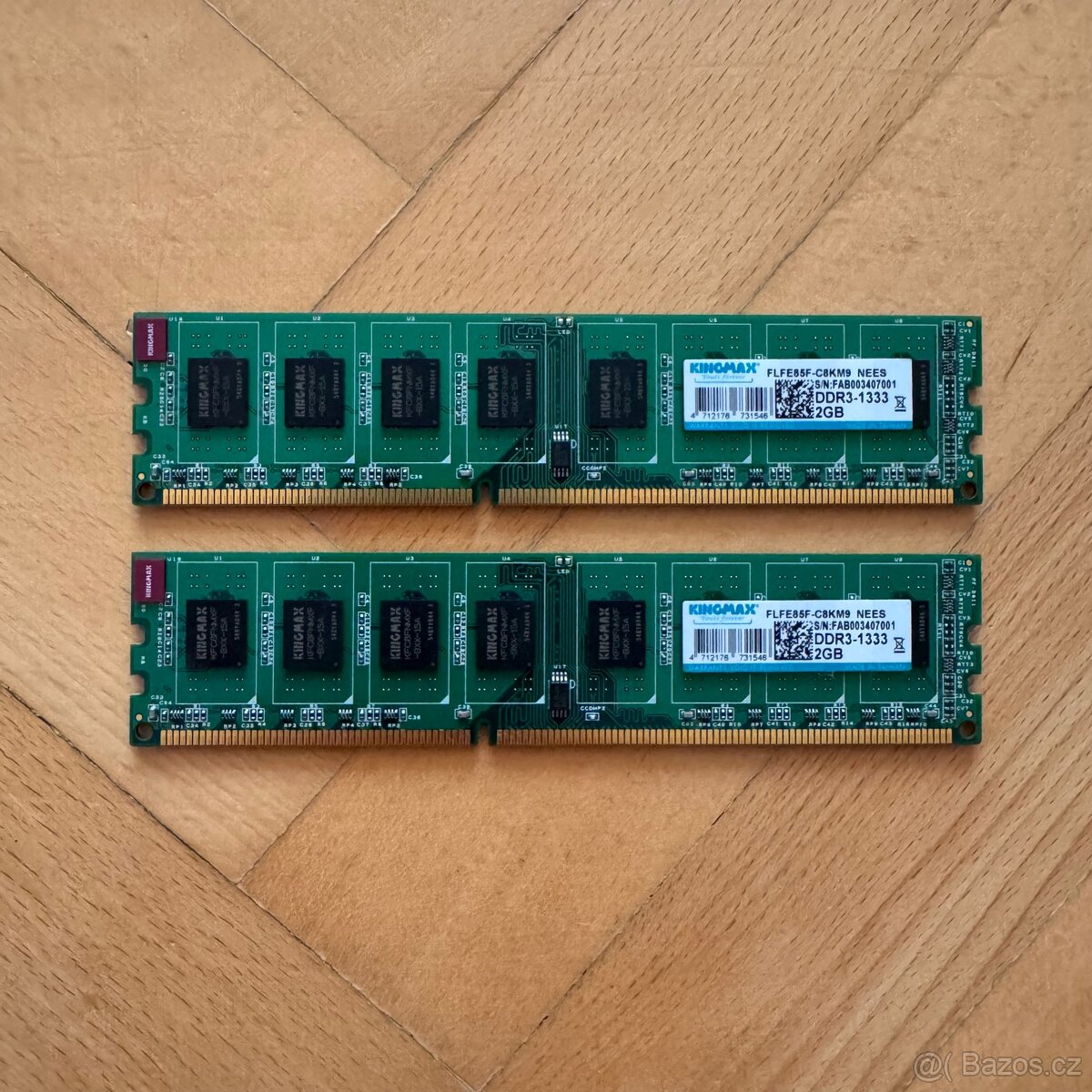 KINGMAX 4GB KIT (2x2GB) DDR3 | 1333 MHz | DIMM