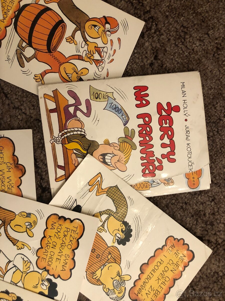 Retro pohlednice, vtipy,