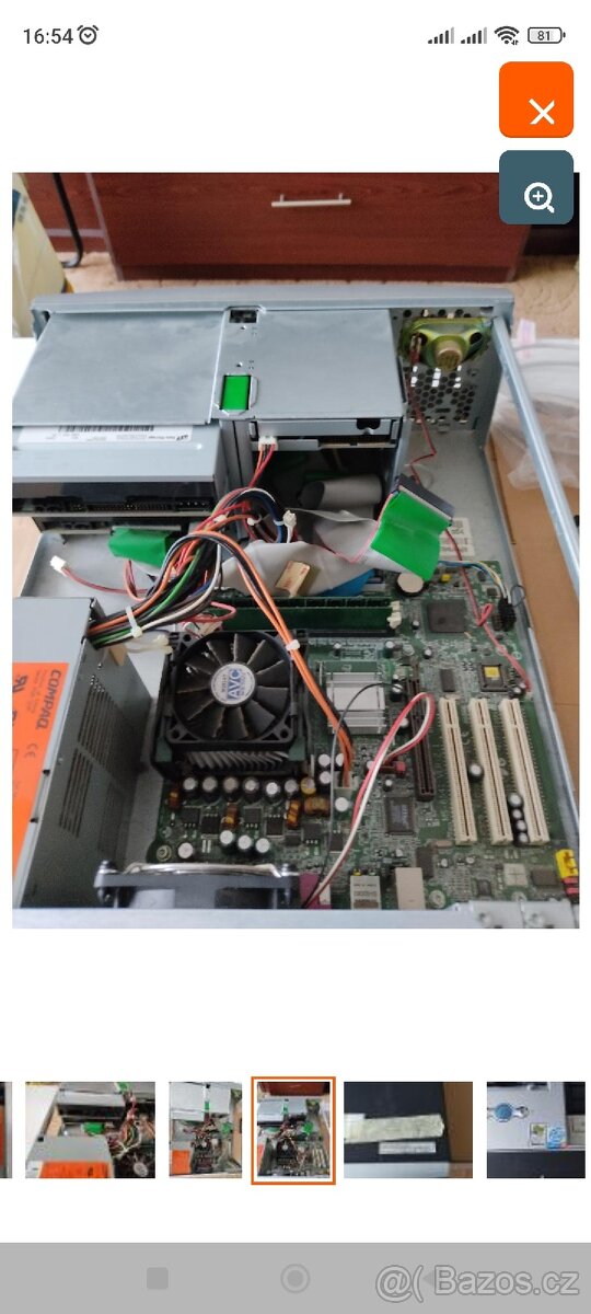 PC Sestava Compaq Pentium pro Hevlett Packard bez HDD.