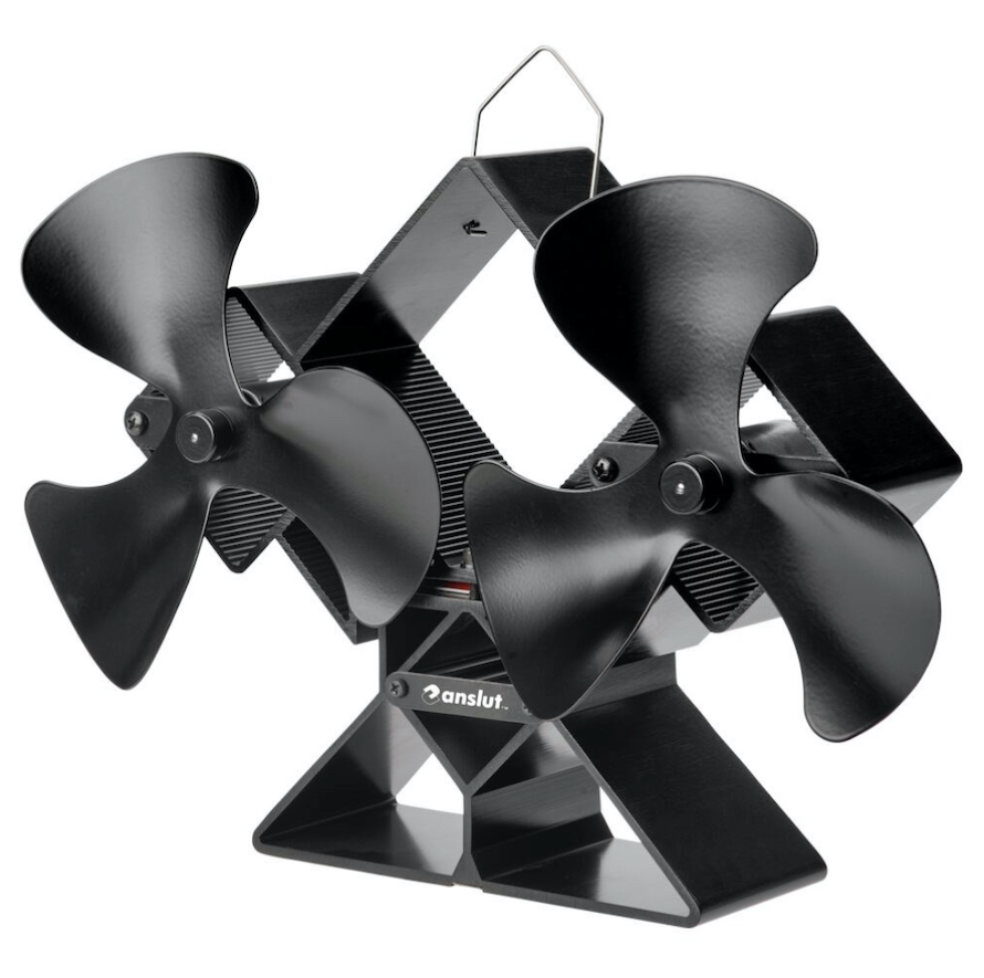 Nový krbový ventilátor 2-vrtulový