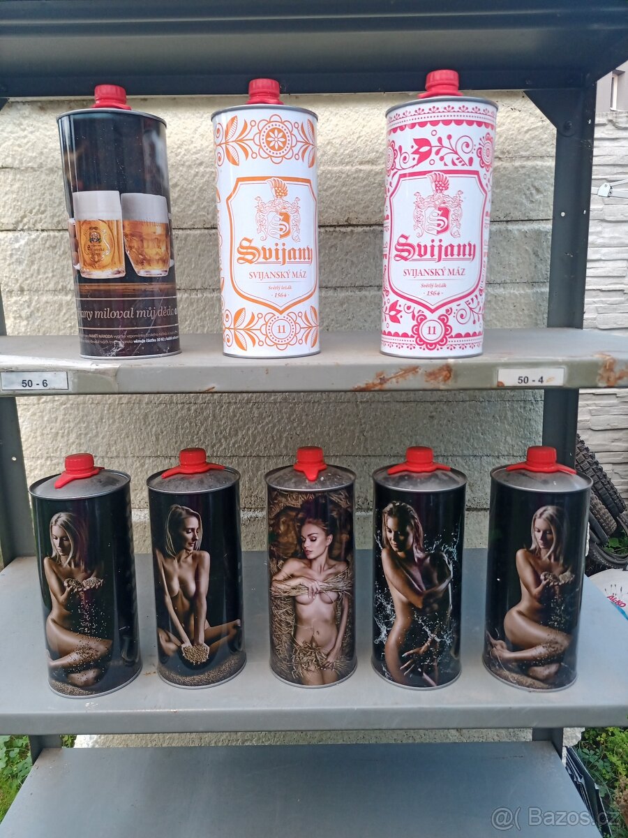 Prodám pivní plechovky Svijany, kus 50 Kč