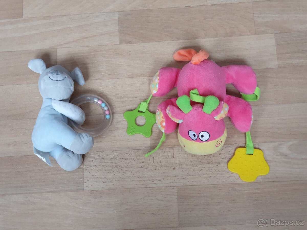 Plyšová chrastítka kravička a pejsek 🐶🐮