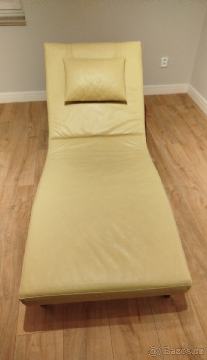 Designová kožená lenoška Brik