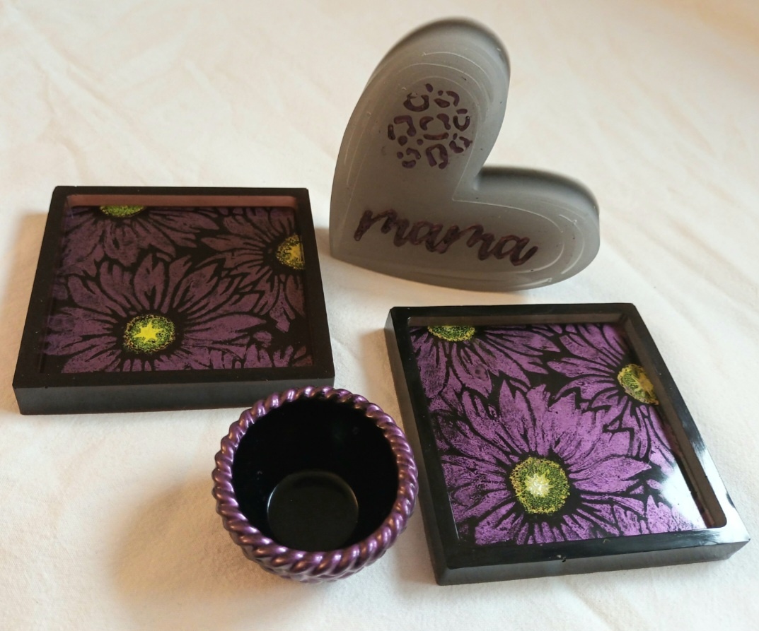 Podtacky/dekorace z pryskyrice