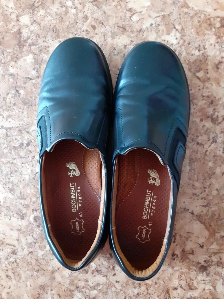 Dámské mokasíny vel. 41, černé, kožené