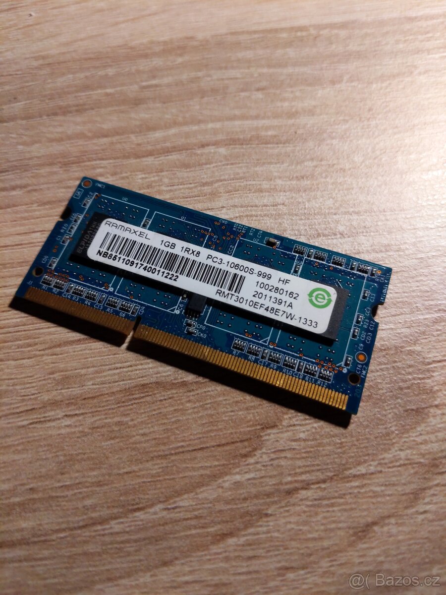 1GB DDR3 1333Mhz RAM do notebooku