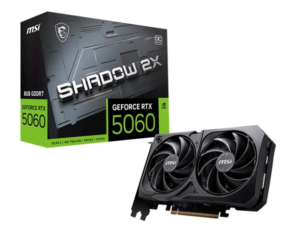 MSI VGA NVIDIA GeForce RTX 5060 8G SHADOW 2X OC BULK