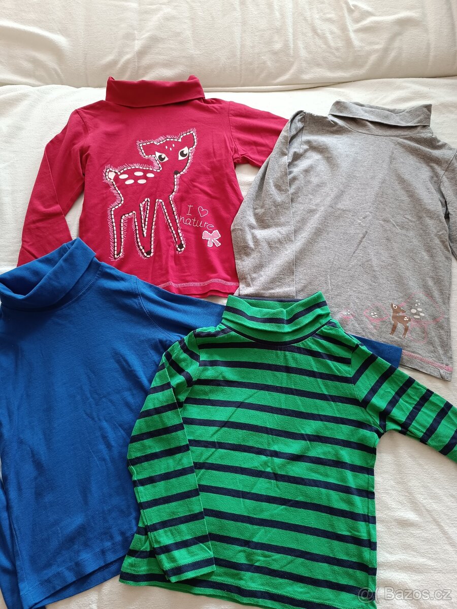 Dětská trička dl.rukáv 98/104 a 110/116