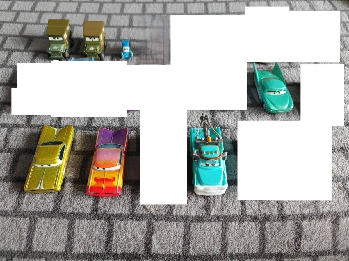 Auta Cars Mattel Kardan - kovové modely