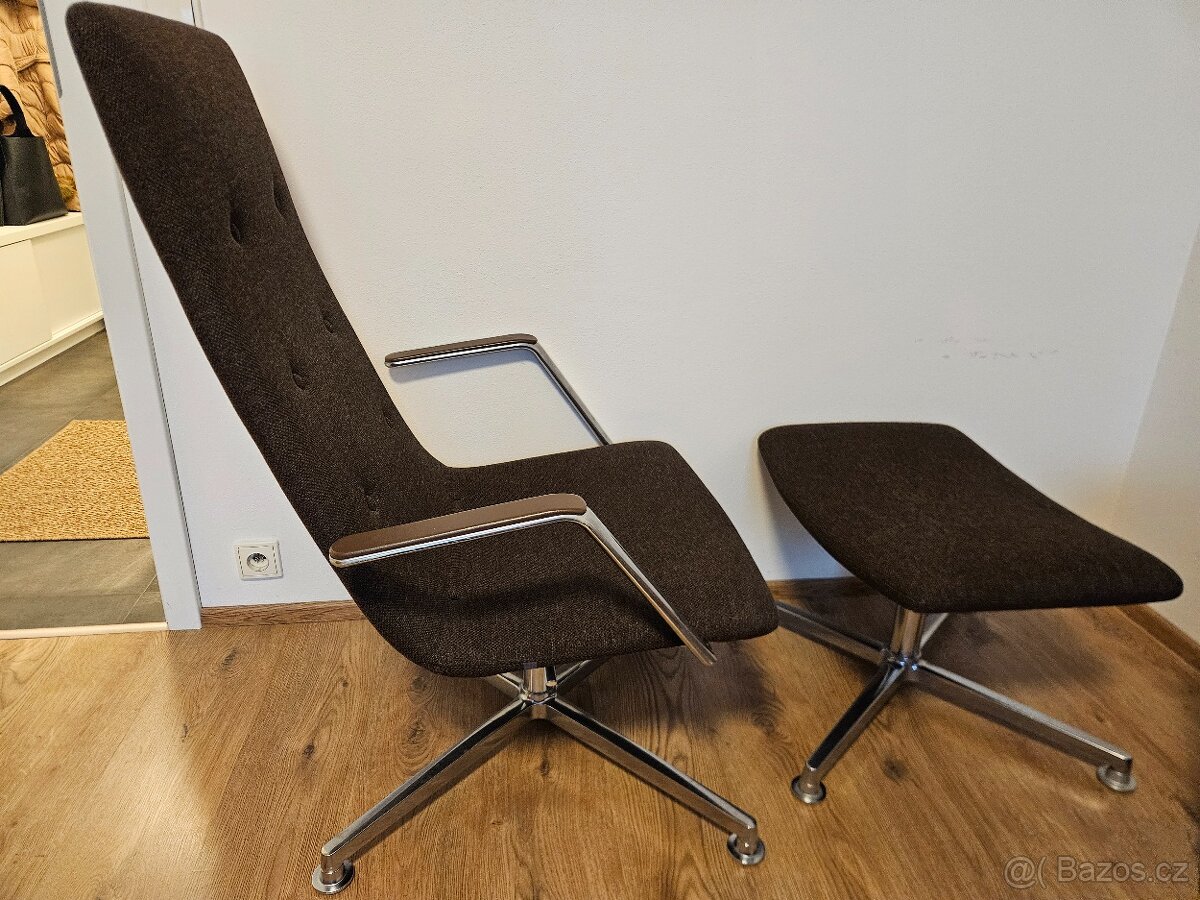 Kvalitní houpací křeslo s podnoží