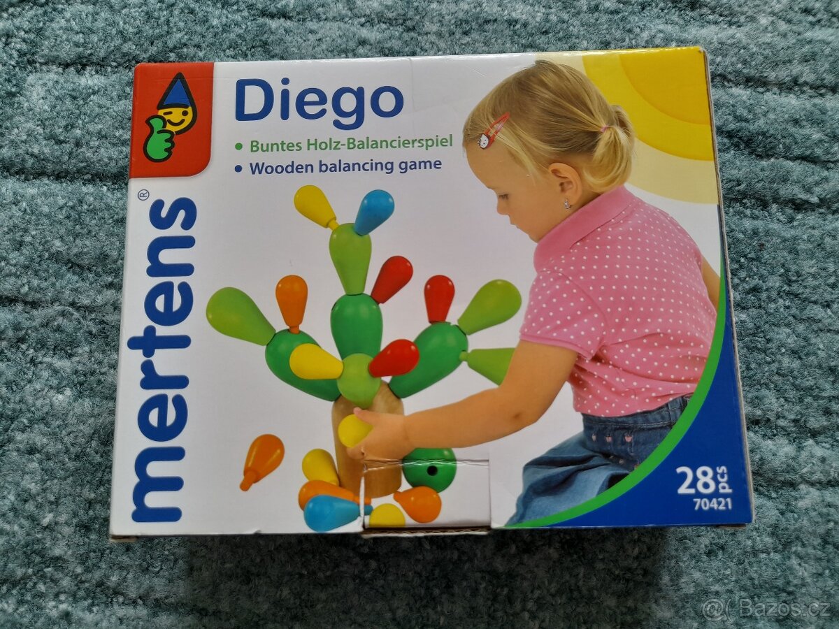 Dřevěná skládačka kaktus